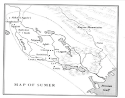 Mapa de Sumeria