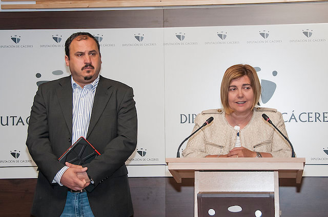 Charo Cordero, presidenta de la Diputación, y Alfonso Beltrán, vicepresidente