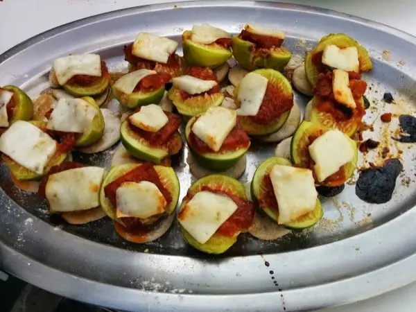 Higos con tomtera y queso de cabra en El Patio