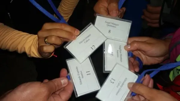 Los cinco magn&iacute;ficos muestras los n&uacute;meros de sus dorsales en la tercera 14 Dos mil del Club Valcorchero