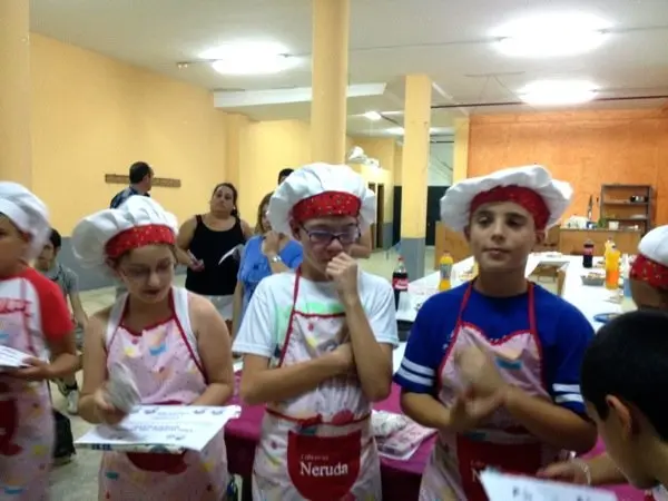 Los cocineros durante la entrega de diplomas