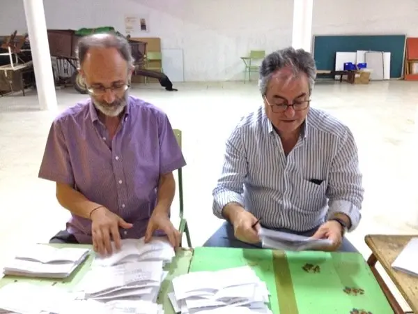 Momento del recuento de votos