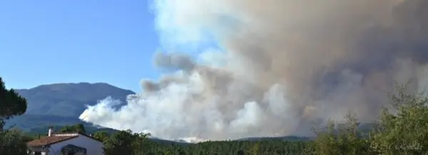 Im&aacute;genes del incendio iniciado el d&iacute;a 6 de agosto en Acebo que ahora recorre la Sierra. Un &Aacute;LBUM de JOS&Eacute; MANUEL ROBLEDO VINAGRE para www.sierradegatadigital.es