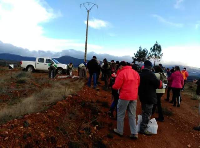 Llegada de los Plantabosques al monte serrano de Hoyos y Perales. VER&Oacute;NICA LOPO. ADENEX