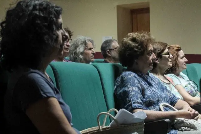 Asistentes proyección de cortometrajes. Villamiel