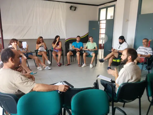 Taller de micrometrajes impartido por el cineasta Daniel González en la Muestra Gateando