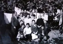 Familia de Los Porora. Foto cedida por Bar Cort&eacute;s. Acebo. C&aacute;ceres