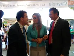 Cayuela con Teniente en la Feria Rayana