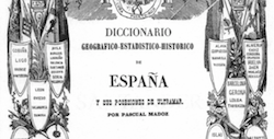 Portada del llamado Diccionario de Madoz