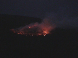 Incendio en Trevjo el pasado día 18 IMAGEN DE PILAR PINTO