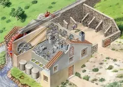 Sistema de prensa hidráulico y rulos. AGUST&Iacute;N IGLESIAS