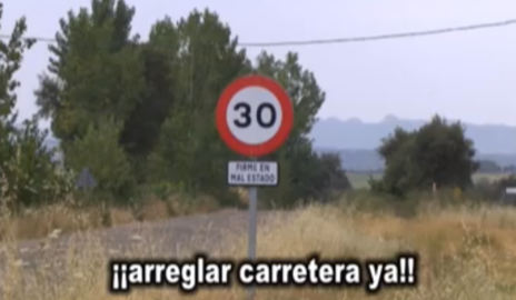 Video denuncia de las carreteras de Vegaviana