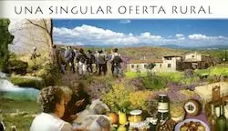 Detalle del cartel Sierra de Gata. Un lugar con encanto. Mancomunidad Sierra de Gata