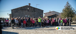 Reunión de senderista en Trevejo
