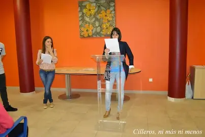 La galardonada en 2015 con el primer premio de relato corto Certamen Villa de Cilleros. CILLEROS NI MÁS NI MENOS