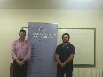 Manuel Cayuela (izq) y José Luis Clemente, nuevo presidente de Arigata