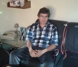 Agust&iacute;n Rivas durante la entrevista