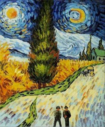 Reproducción de un cuadro de Van Gogh