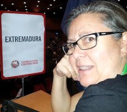 Margarita González Jubete en la X Asamblea Federal de IU