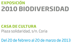 Exposición Biodiversidad 2010 en Coria
