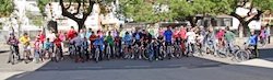 Ruta en bicicleta organizada por la Asociación Deportiva Valverdeña