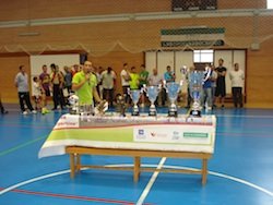 Trofeos de la XX liga comarcal de fútbol sala Sierra de Gata