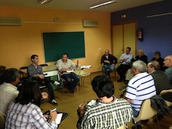 Reunión de alcaldes y portavoces socialistas en Hoyos
