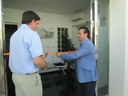 Pedro Caselles inaugura las nuevas oficinas de Acciona		