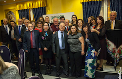 Foto de familia en el 36º Aniversario de la Casa de Extremadura en Getafe