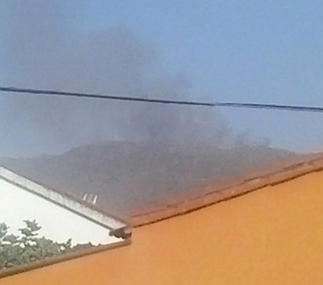 Imagen del incendio de Eljas el día 14 de julio de 2015