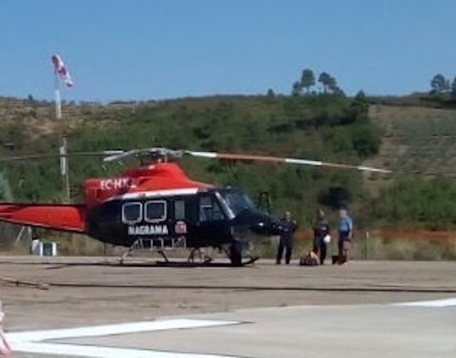 Entrega del Bell 412 en Pinofranqueado