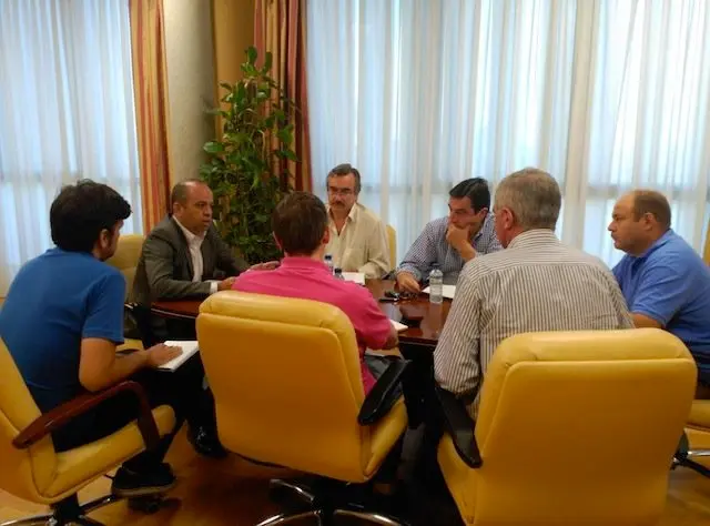 El consejero Jorna con las organizaciones agrarias el viernes, 21 de agosto en M&eacute;rida