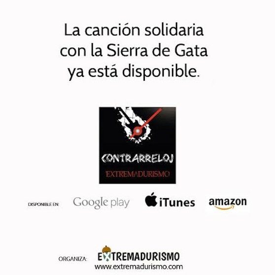 Canción solidaria con Sierra de Gata del grupo Contrarreloj