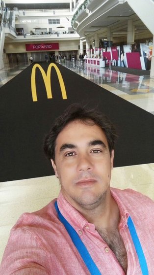 El ganadero Alfonso García Cobaleda nos envía un selfie desde Orlando (Florida)