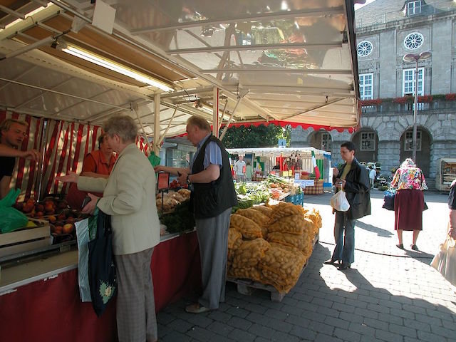 Mercado tradicional en Europa