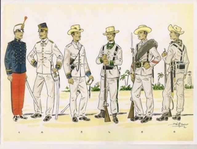 Soldados españoles en cuba 1845