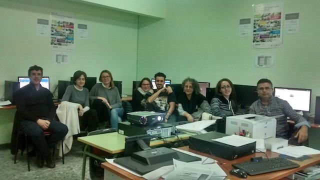 Estudiantes en el curso de posicionamiento web organizado por la Asociación de Empresarios de Sierra de Gata