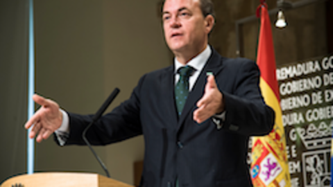 El presidente del gobierno regional, Jos&eacute; Antonio Monago