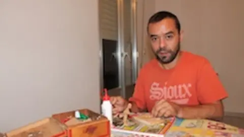 El escultor Santiago Blanco