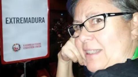 Margarita Gonz&aacute;lez Jubete en la X Asamblea Federal de IU