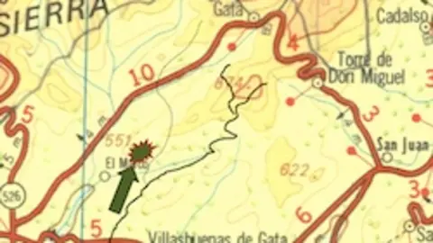 El Rinc&oacute;n del Guindo, a dos kil&oacute;metros de Villasbuenas por la antigua carretera de Gata