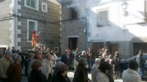 Procesi&oacute;n de San Sebast&iacute;an en Acebo