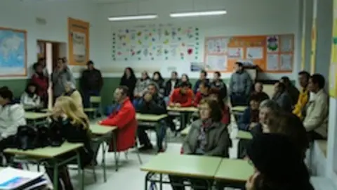 Inicio del curso en el Aula de adultos de Valverde. FRANJO ANT&Uacute;NEZ