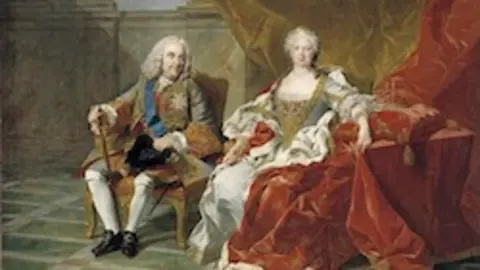 Felipe V e Isabel de Farnesio hacia 1743. ( L.M. van Loo. Museo del Prado)
