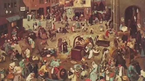 &ldquo;El combate entre don carnaval y do&ntilde;a cuaresma&rdquo;. Pieter Brueghel el Viejo, 1559. &Oacute;leo sobre tabla. Renacimiento. Museo de Historia del Arte de Viena. Viena