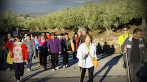 Subida a la Sierra de Dios Padre de ASESGAT. Franjo Ant&uacute;nez