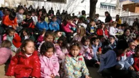 Participantes en el I encuentro internacional de Primaria en Valverde del Fresno