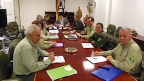 Reuni&oacute;n de Medio Ambiente y los agenetes forestales