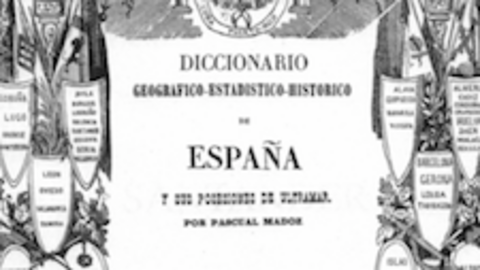 Portada del llamado Diccionario de Madoz