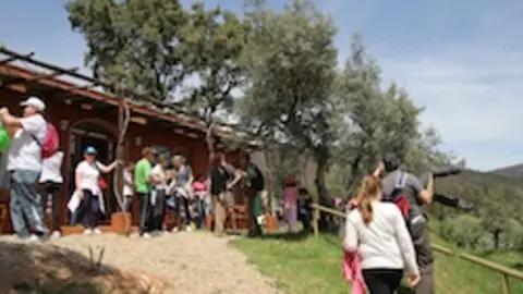 Estudiantes en el Centro de Naturaleza Creativa de Acebo